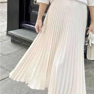 Vintage Pleated Midi Skirt - Women's